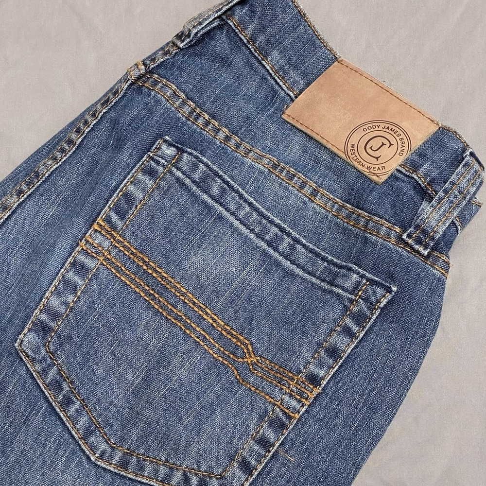 Cody James Jackson Slim Straight Mens Jeans Light Wash Denim 32x30 Western Jeans